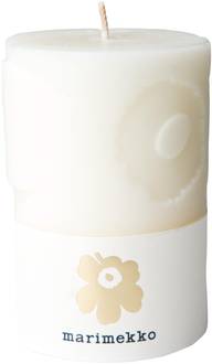 Marimekko Unikko luonnonvalkoinen pöytäkynttilä 1kpl/6,5x10cm