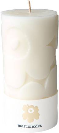 Marimekko Unikko luonnonvalkoinen pöytäkynttilä 1kpl/6,5x14cm