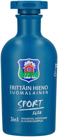 Erittäin Hieno Suomalainen Sport Sisu 3in1 shampoo, hoitoaine, suihkusaippua 300ml
