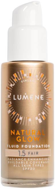 Lumene Natural Glow Heleyttävä meikkivoide SK20 1.5 Fair 30 ml