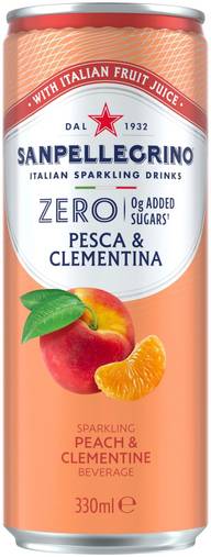 San Pellegrino Zero Pesca Clementina 33cl CAN