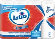 LOTUS Emilia valkoinen talouspaperi 8 rll
