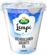 Arla Lempi Kreikkalainen 300 g 6% laktoositon jogurtti