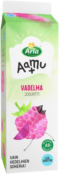 Arla Aamu+ AB laktoositon vadelma jogurtti 1 kg