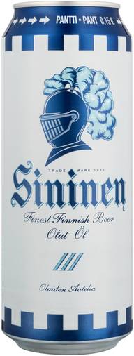 Sininen olut 4,5% 0,5 l