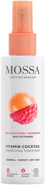 Mossa Vitamin Cocktail Energising Toner Mist energisoiva kasvovesisuihke COSMOS NATURAL 100 m