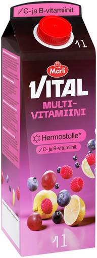 Marli Vital Multivitamiini hedelmämehujuoma + B&C -vitamiinit 1 L