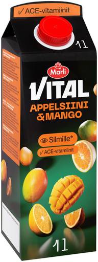 Marli Vital Appelsiini-mango + ACE-vitamiinit mehujuoma 1 L