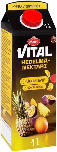 Marli Vital Hedelmänektari + 10 vitamiinia 1 L