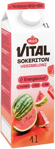 Marli Vital Sokeriton Vesimelonimehujuoma 1 L