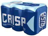 6-pack Crisp Lager alkoholiton olut 0 % tölkki 0,33 L