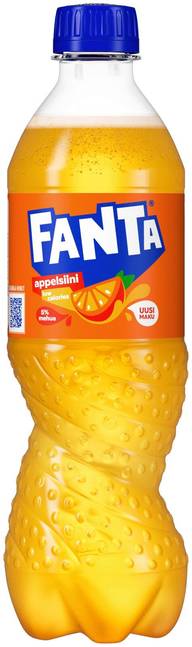 Fanta Appelsiini virvoitusjuoma muovipullo 0,5 L