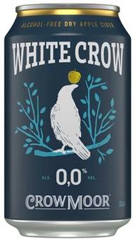 Crowmoor White Crow Dry Apple alkoholiton omenasiideri 0,0 til-% tölkki 0,33 L