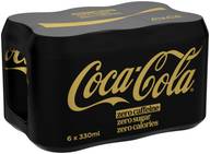 6-pack Coca-Cola Zero Sugar Kofeiiniton virvoitusjuoma tölkki 0,33 L