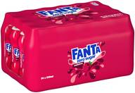 24-pack Fanta Zero Vadelma virvoitusjuoma muovipullo 0,33 L