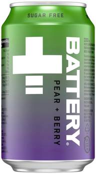 Battery Sugar Free Pear + Berry energiajuoma tölkki 0,33 L