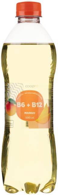 Coop mango B6 + B12-vitamiini hiilihapotettu juoma 0,5l