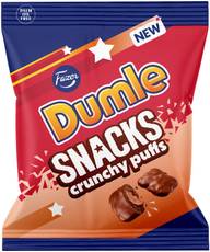 Fazer Dumle Snacks Crunchy puffs karkkipussi 140g