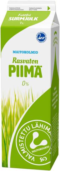 Maitokolmio rasvaton piimä 1l
