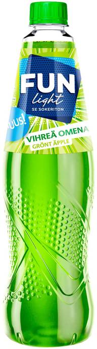 FUN Light vihreän omenan makuinen juomatiiviste 0,5l