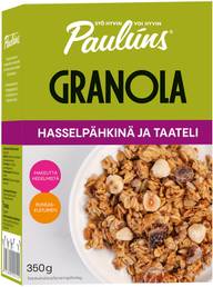 Paulúns hasselpähkinä ja taateli granola 350g