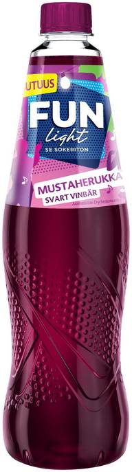 FUN Light mustaherukanmakuinen juomatiiviste 0,5l