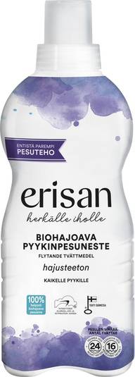 Erisan Hajusteeton Biohajoava Pyykinpesuneste 850ml