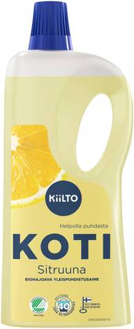 Kiilto Koti biohajoava yleispuhdistusaine Sitruuna 1 L