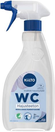 Kiilto WC biohajoava puhdistussuihke Hajusteeton 600 ml