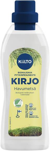 Kiilto Kirjo biohajoava pyykinpesuneste Havumetsä 720 ml