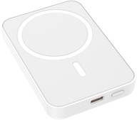 Wave MagPower lisävirta, 5000mAh, Valkoinen