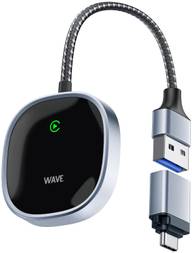 Wave CarPlay & Android Auto sovitin, Musta/Hopea