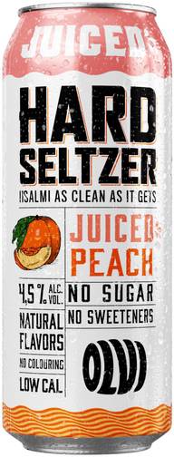 OLVI Hard Seltzer Juiced Peach 4,5 % 0,5 l tlk