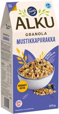 Fazer Alku Mustikkapiirakka granola 375 g