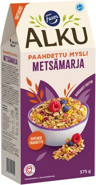 Fazer Alku Metsämarja paahdettu mysli 375 g