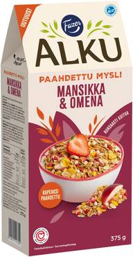 Fazer Alku Mansikka & omena paahdettu mysli 375 g