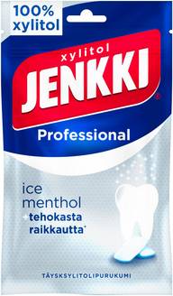 Jenkki Professional Ice Menthol täysksylitolipurukumi 90g