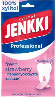 Jenkki Professional Fresh Strawberry +C täysksylitolipurukumi 90g