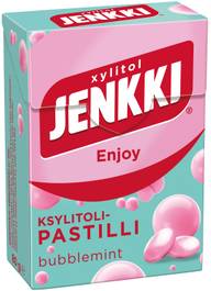 Jenkki Enjoy Bubblemint ksylitolipastilli 80g