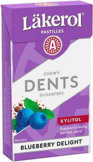 Läkerol Dents Blueberry Delight ksylitolipastilli 36g