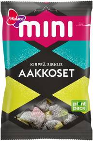 Malaco Aakkoset Mini Kirpeä Sirkus makeissekoitus 120g