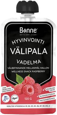 Bonne 120g Hyvinvointivälipala Vadelma