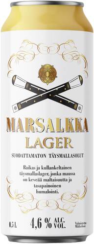 Marsalkka Lager 4,6% olut 0,5l tölkki