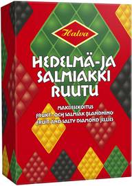 Halva Hedelmä- ja Salmiakkiruutu 240 g