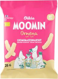 Oikia Moomin Luomumaissinaksu omena 25g 6kk
