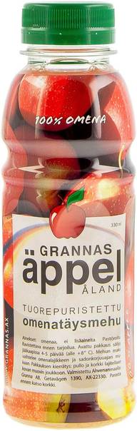Grannas Omenatäysmehu 0,33l tuorepuristettu