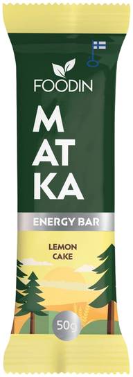 Foodin MATKA Energy Bar, Lemon Cake, 50g