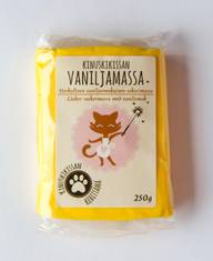Kinuskikissa auringonkeltainen vaniljamassa 250g