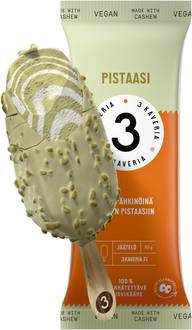 3 Kaveria Vegaaninen Pistaasi jäätelöpuikko 110ml/80g