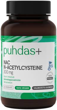 Puhdas+ NAC 300 mg 60 vegekaps